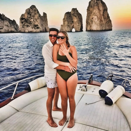 Capri Island at Sunset