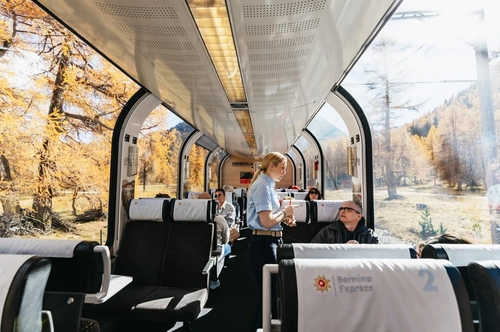 From Milan: St. Moritz & Bernina Express Panoramic Tour