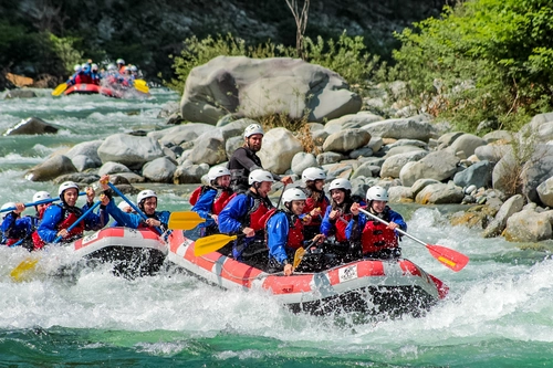 Rafting on the Sesia