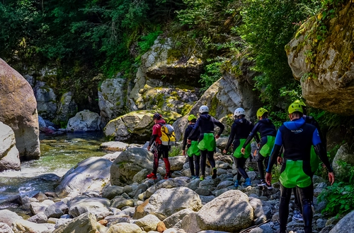 Canyoning in the Sorba Stream